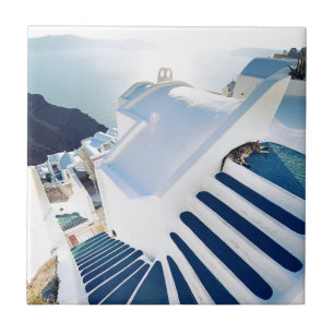 Azulejo Pasos de Santorini Oia, Grecia