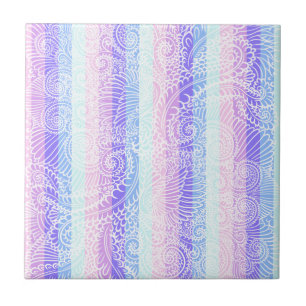 Azulejo Pastel Candy Swirls   Patrón de fantasía suave a r