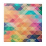 Azulejo Pastel de arcoiris coloreado geométrico abstracto<br><div class="desc">Pastel de arcoiris coloreado geométrico abstracto</div>