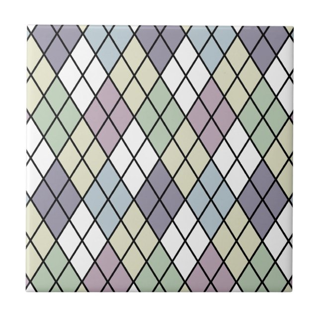Azulejo Pastel Diamonds Argyle (Frente)