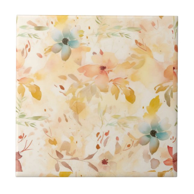 Azulejo Pastel Espíritu Libre Floral (Frente)