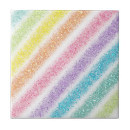 Azulejo Pastel Glitter Rainbow