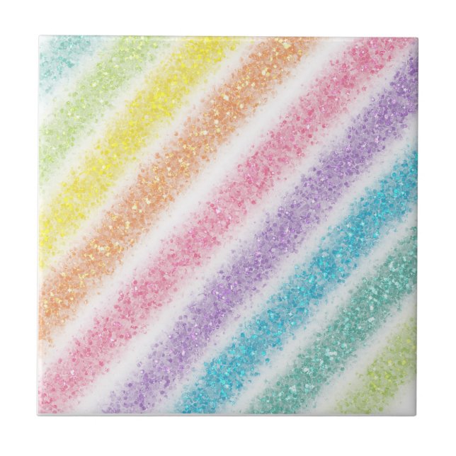 Azulejo Pastel Glitter Rainbow (Frente)