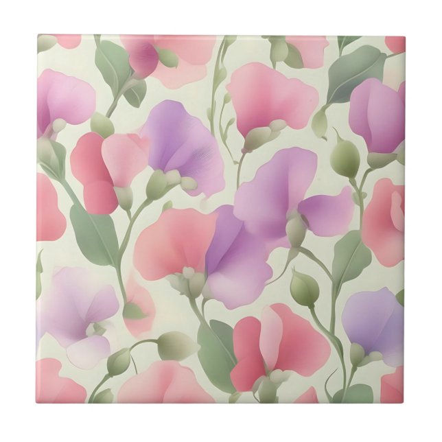 Azulejo Pastel retro con encanto y dulce (Frente)