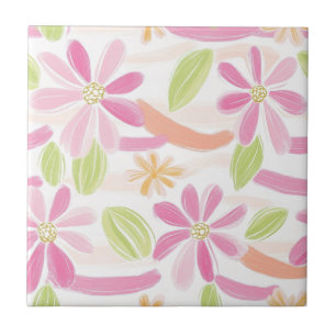 Azulejo Pastel Retro Floral (2)