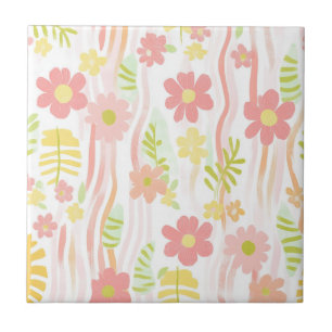 Azulejo Pastel Retro Floral (3)