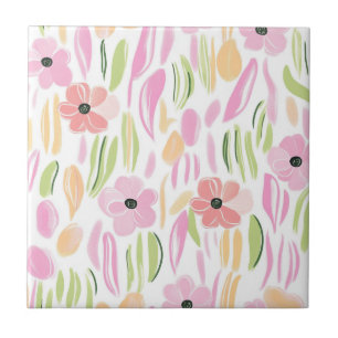 Azulejo Pastel Retro Floral (5)