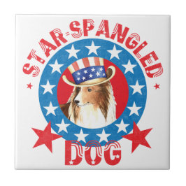 Azulejo Pastor Patriótico Shetland