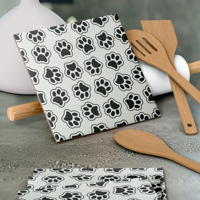 Azulejo Patas negras, garras de perro, garras de gato, con (Subido por el creador)