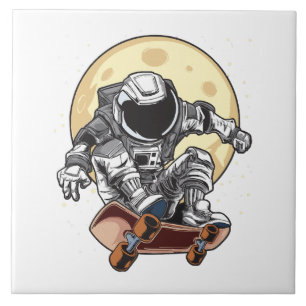 Azulejo Patinador Astronauta