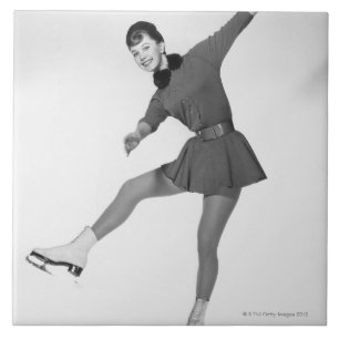 Azulejo Patinaje artístico la mujer