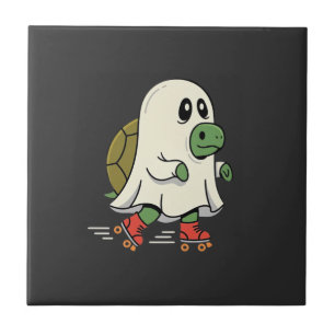 Azulejo Patines De Rodillos De Tortuga Fantasma Diseño De