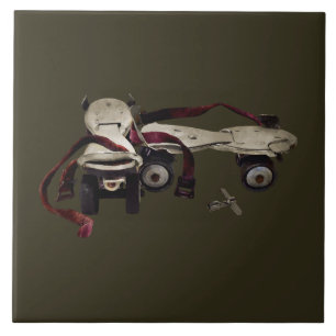 Azulejo Patines metalizado con llave