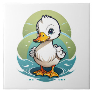 Azulejo pato-blanco