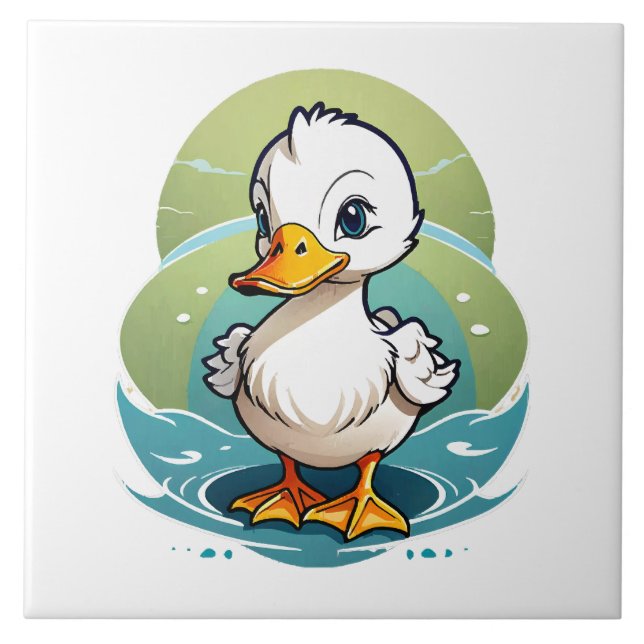 Azulejo pato-blanco (Frente)