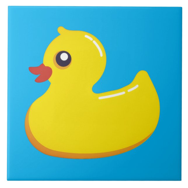 Azulejo pato de goma amarillo (Frente)