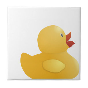 Azulejo Pato de goma amarillo