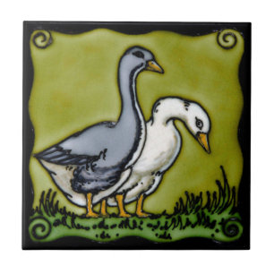 Azulejo Patos Vintage Arts and Crafts