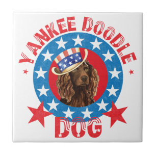 Azulejo Patriotic Boykin Spaniel