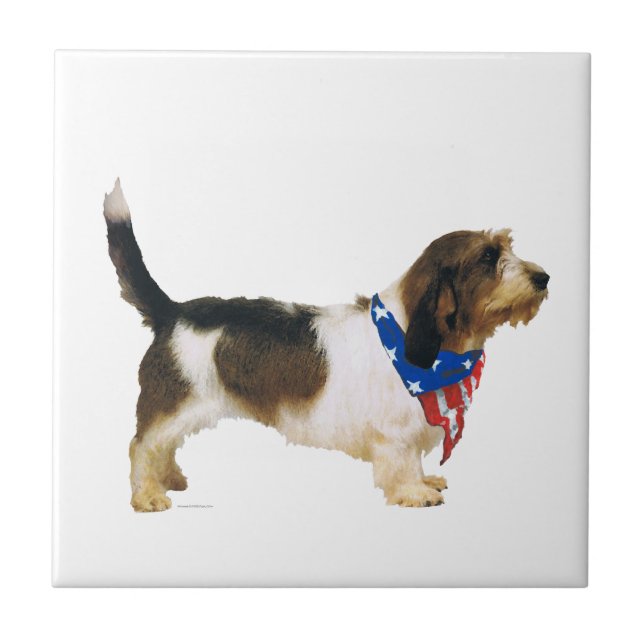 Azulejo Patriotic Petit Basset Griffon Vendeen (Frente)