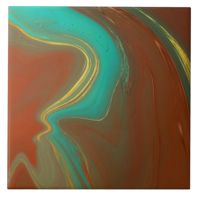 Azulejo patrón abstracto, (Frente)