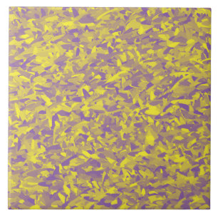 Azulejo Patrón abstracto amarillo púrpura