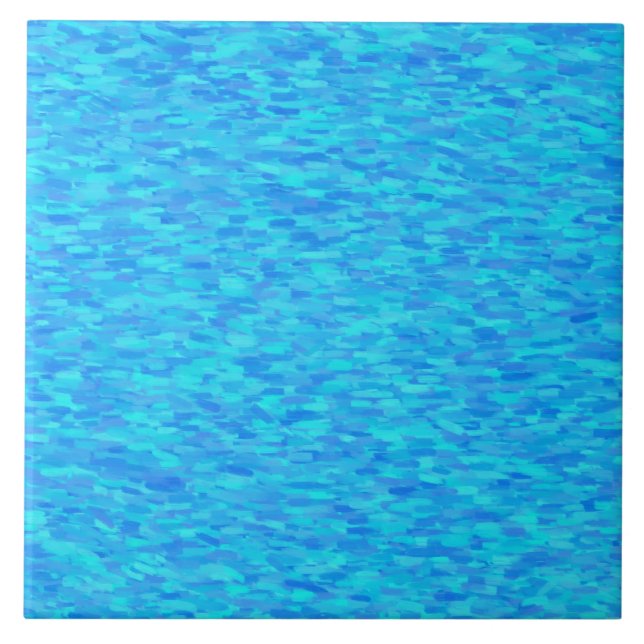 Azulejo Patrón abstracto azul (Frente)
