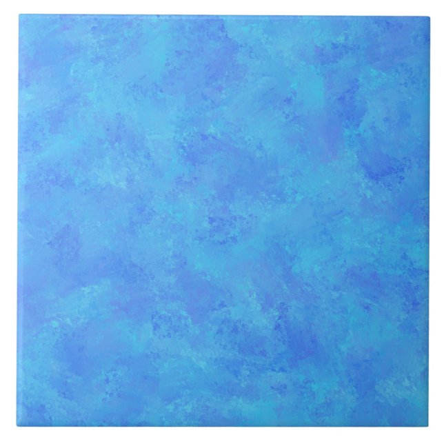 Azulejo Patrón abstracto azul (Frente)