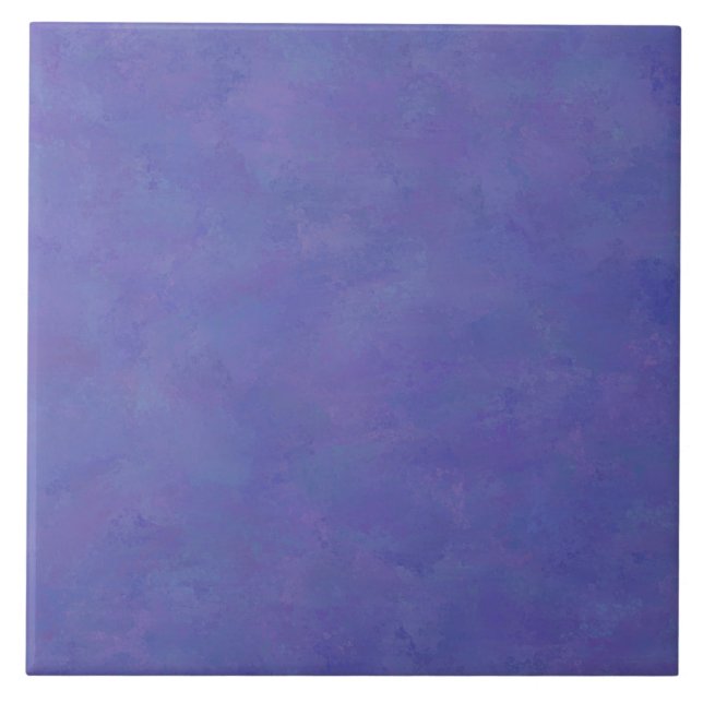 Azulejo Patrón abstracto azul morado (Frente)