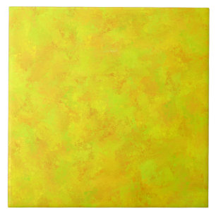 Azulejo Patrón abstracto de naranja verde amarillo