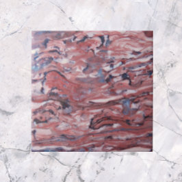 Azulejo Patrón abstracto de piedra mineral roja