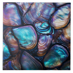Azulejo Patrón abstracto de shell de Abalone