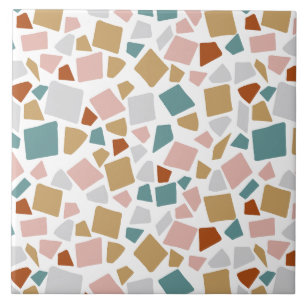 Azulejo Patrón abstracto de Terrazzo 
