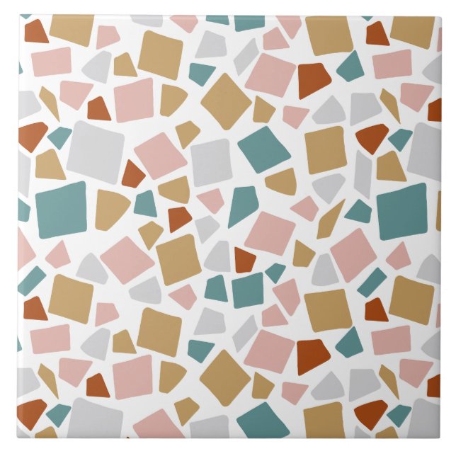 Azulejo Patrón abstracto de Terrazzo  (Frente)