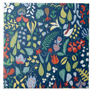 Azulejo Patrón abstracto floral