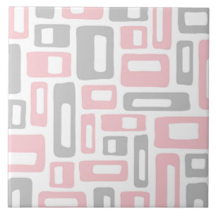 Azulejo Patrón abstracto moderno de mediados de siglo