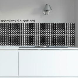 Azulejo Patrón abstracto moderno de mediados de siglo en b