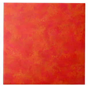 Azulejo Patrón abstracto naranja rojo