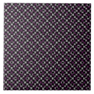 Azulejo Patrón abstracto negro morado