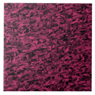 Azulejo Patrón abstracto negro rosa