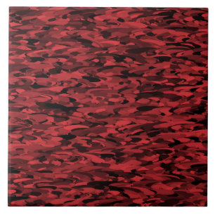 Azulejo Patrón abstracto rojo negro
