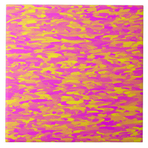 Azulejo Patrón abstracto rosa amarillo naranja