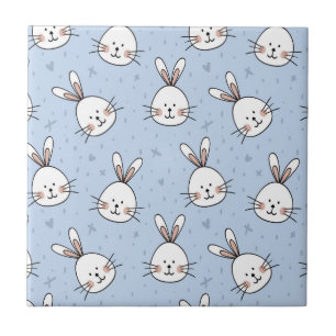 Azulejo Patrón Adorable de conejo conejo conejo conejo