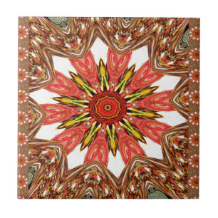 Azulejo patrón africano asiático tradicional con estilo