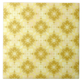 Azulejo Patrón amarillo y blanco moderno Ogeo