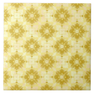 Azulejo Patrón amarillo y blanco moderno Ogeo