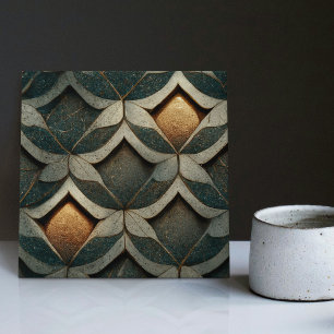 Azulejo Patrón Art Déco Dados Dos Decoración Azul Arte Nou