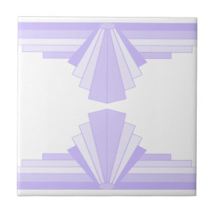 Azulejo Patrón art decó en Lilac