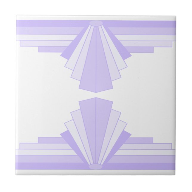 Azulejo Patrón Art Deco en Lilac (Frente)