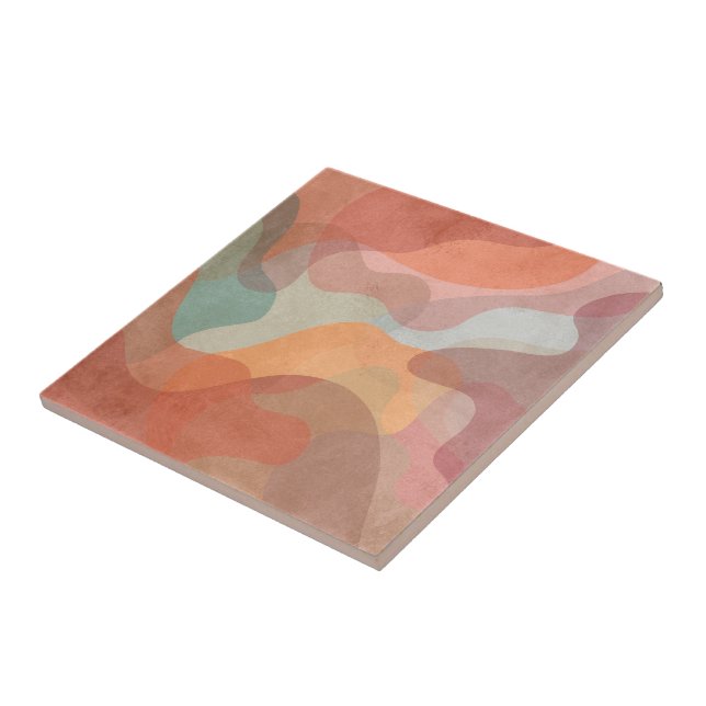 Azulejo Patrón artístico elegante y colorido (Lado)